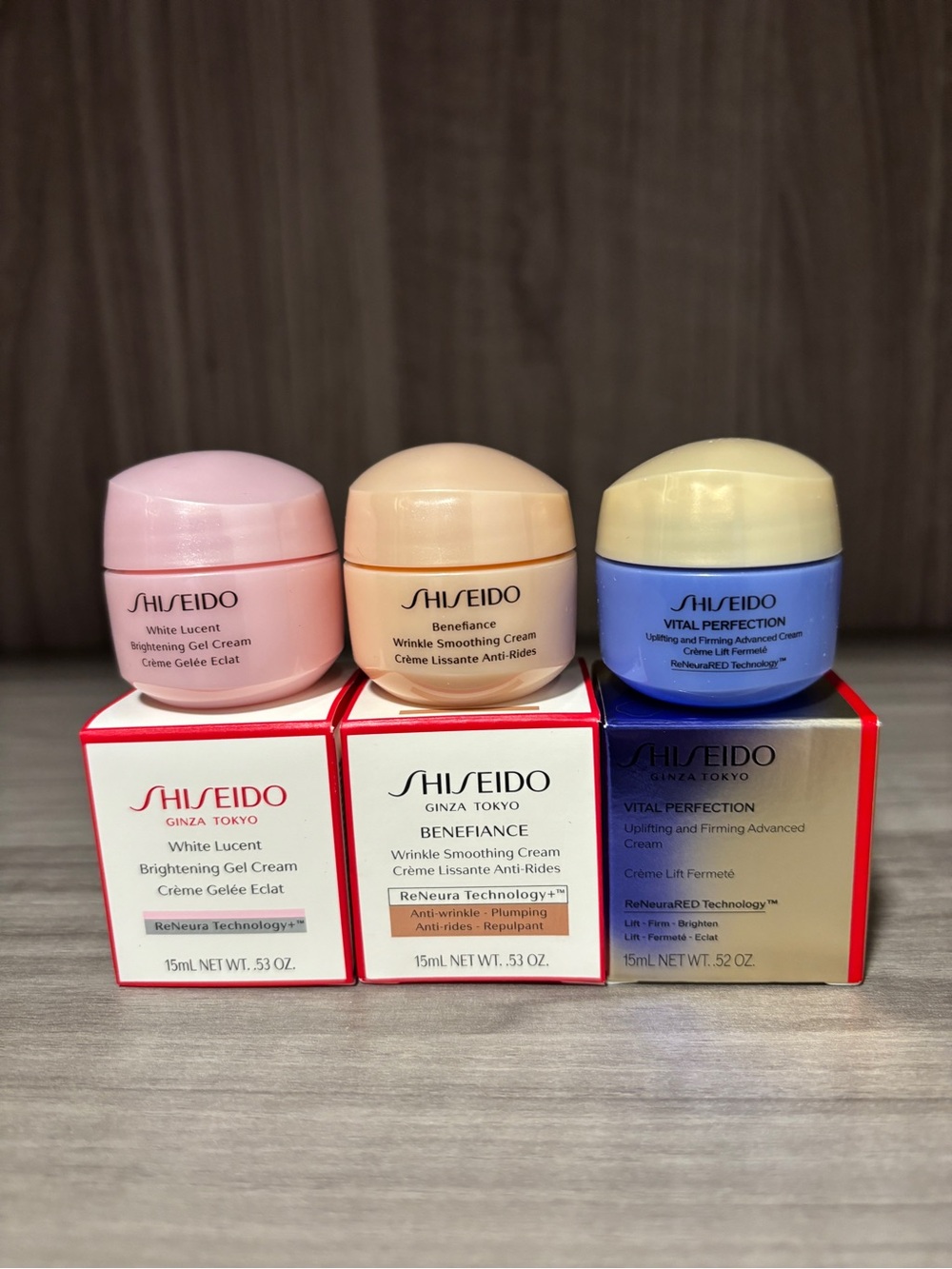 Shiseido 3-Piece Face Cream Discovery Set 15mlx3=45ml